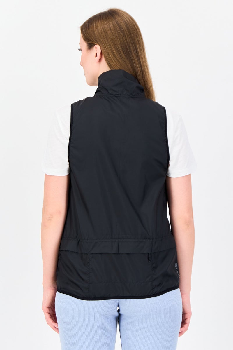 Adidas Women Sportswear Fit Sleeveless Training Vest Jacket, Black - Image 2